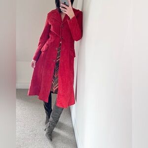 Vintage 1970’s suede burnt orange Coat Made in Australia 10